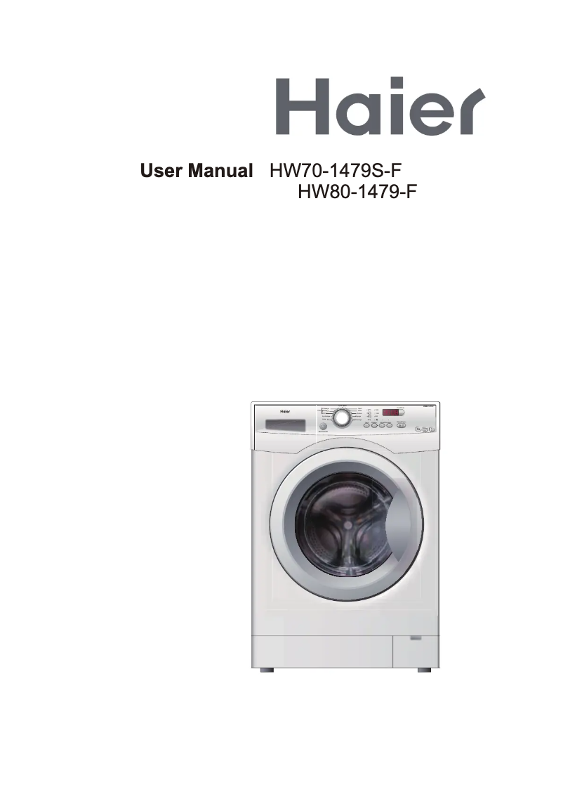 Page 1 de la notice Manuel utilisateur Haier HW70-1479S-DF