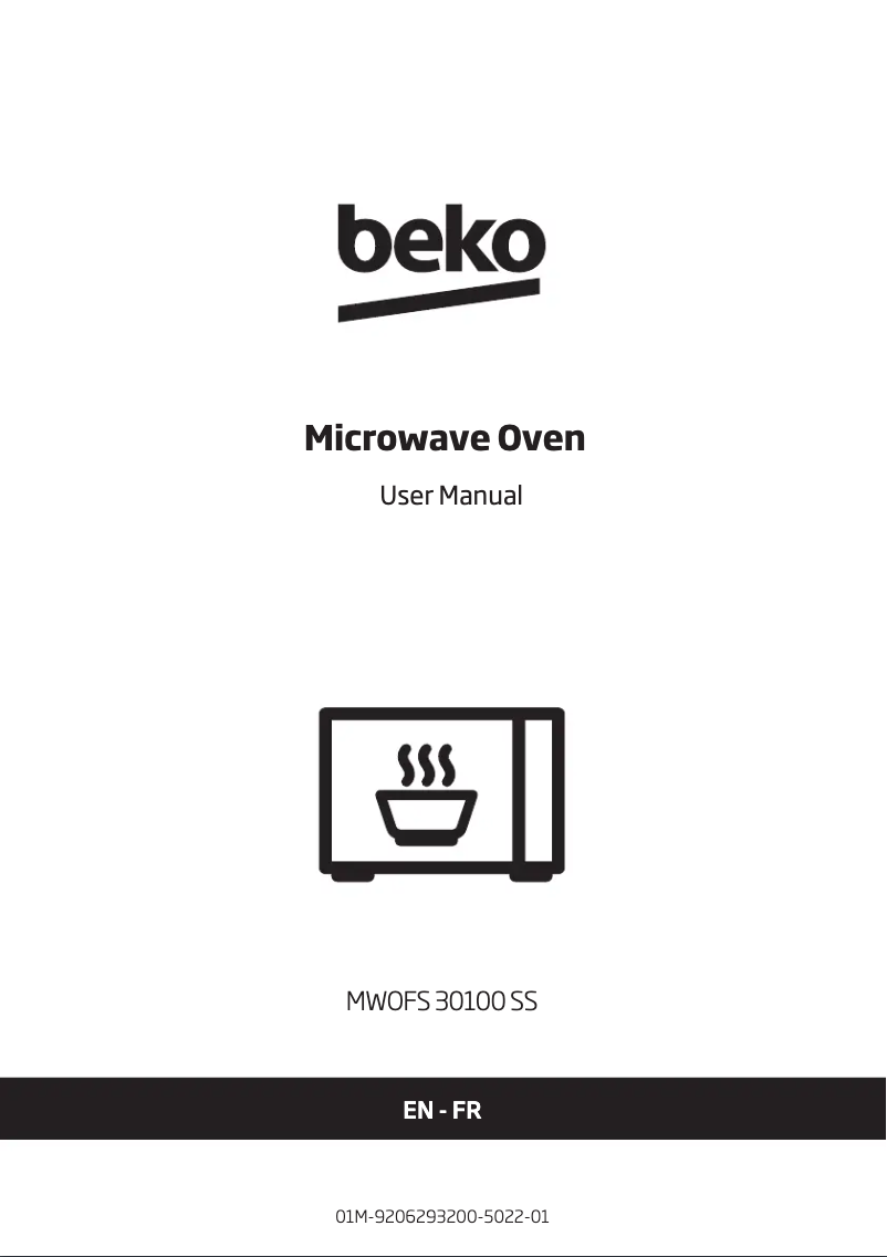 Page 1 de la notice Manuel utilisateur Beko MWOFS30100SS