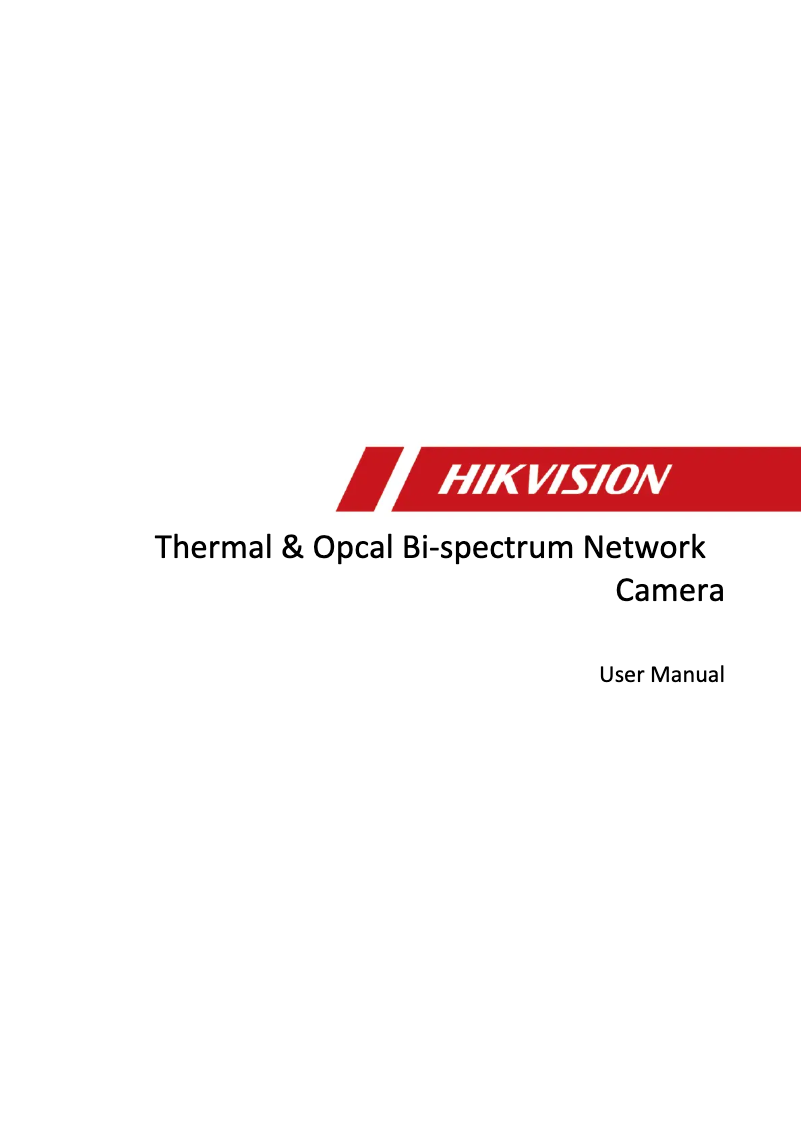 Image de la première page du manuel de l'appareil DS-2TD1217B-3