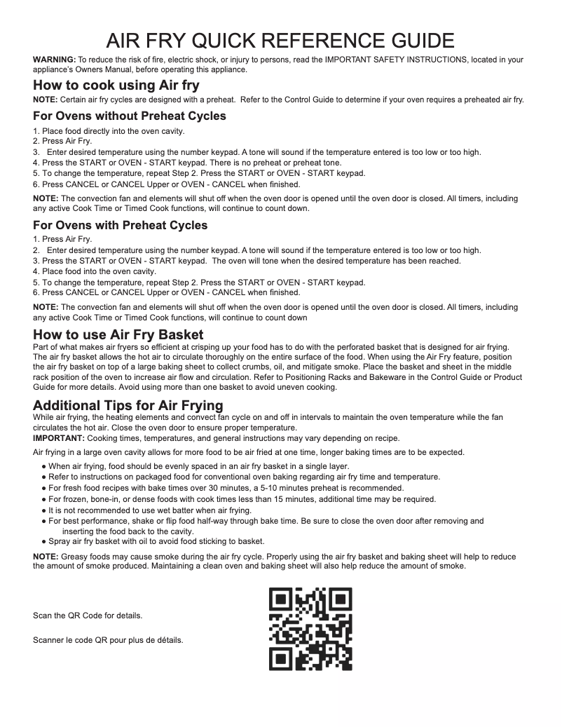 Page 1 de la notice Guide de démarrage rapide JennAir JDS1450ML