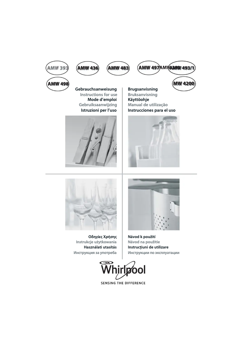 Page 1 de la notice Manuel utilisateur Whirlpool AMWR 483 IX