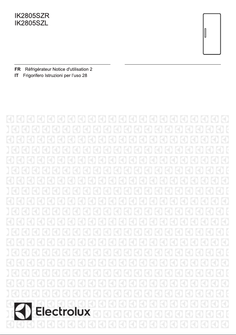 Image de la première page du manuel de l'appareil IK2805SZR