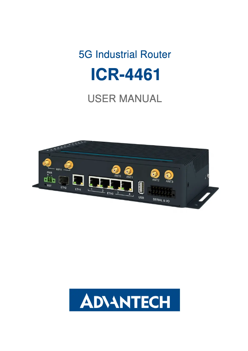 Page n°1 - Manuel utilisateur Advantech ICR-4434WS