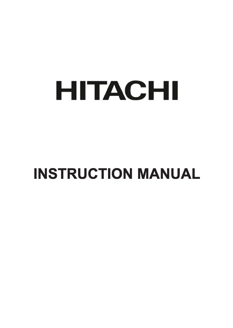 Page n°1 - Manuel utilisateur Hitachi 43HAE4251