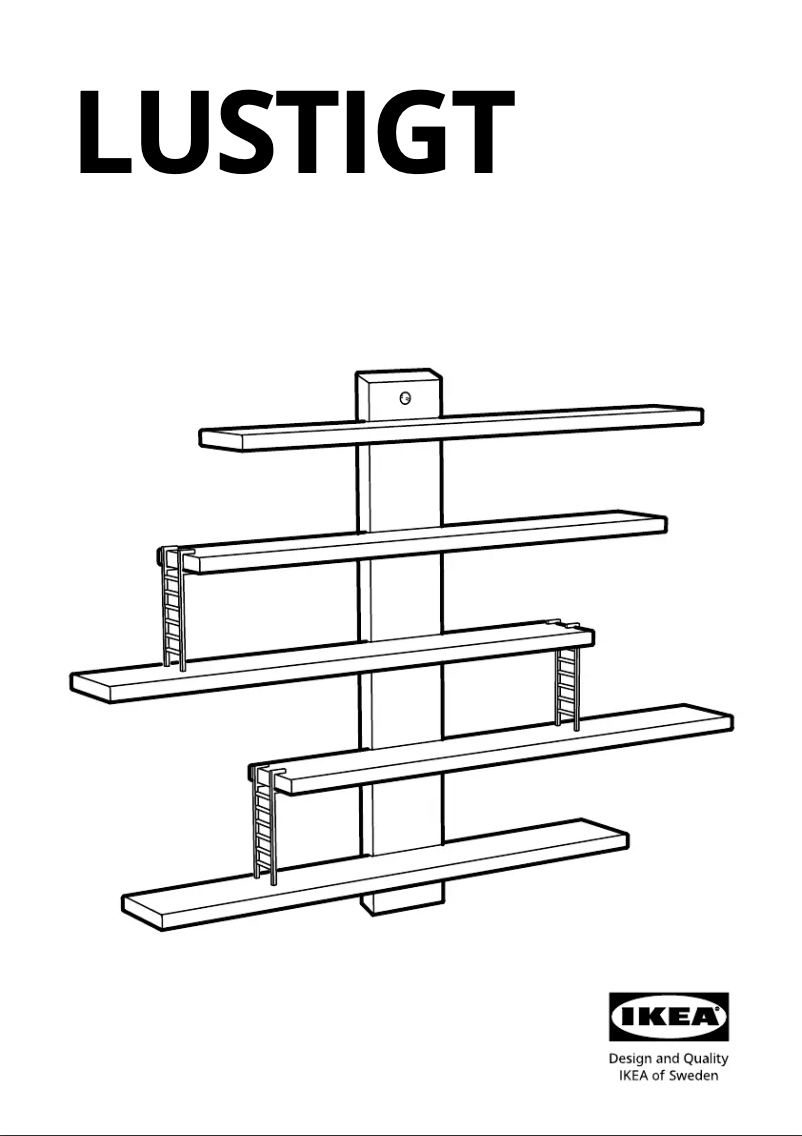 Page 1 de la notice Manuel utilisateur Ikea LUSTIGT 103.818.53