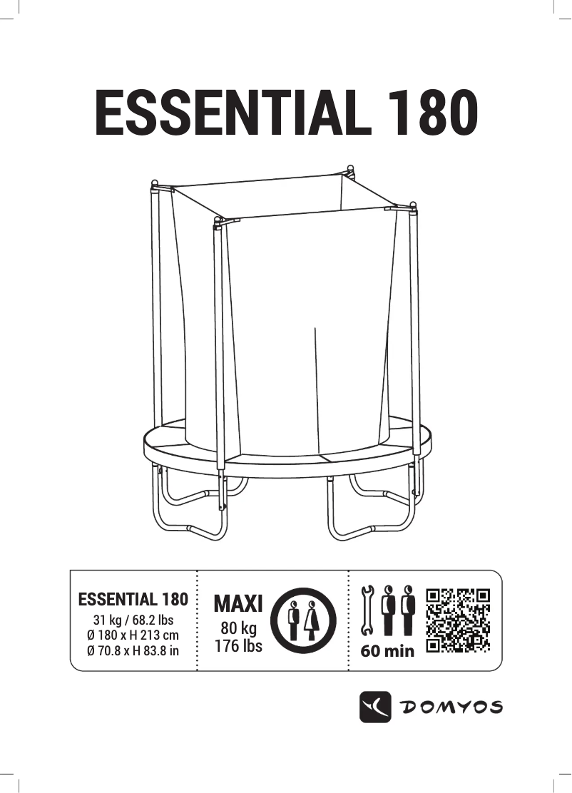Page 1 de la notice Manuel utilisateur Domyos ES 180