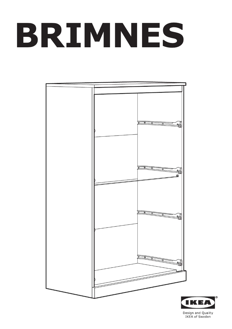 Página 1 del manual Manual de usuario Ikea BRIMNES 904.731.27
