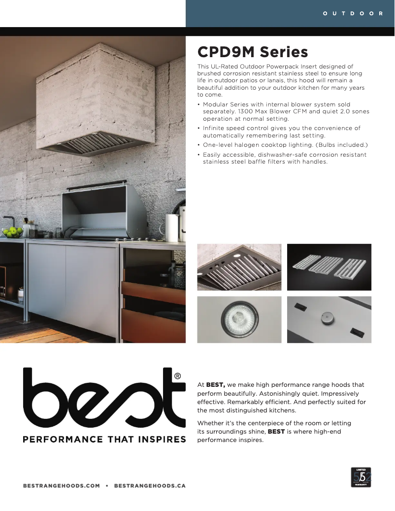 Page n°1 - Fiche technique Best CPD9M363SB