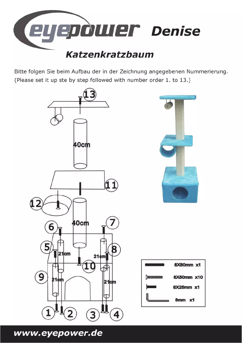 Image de la première page du manuel de l'appareil Denise