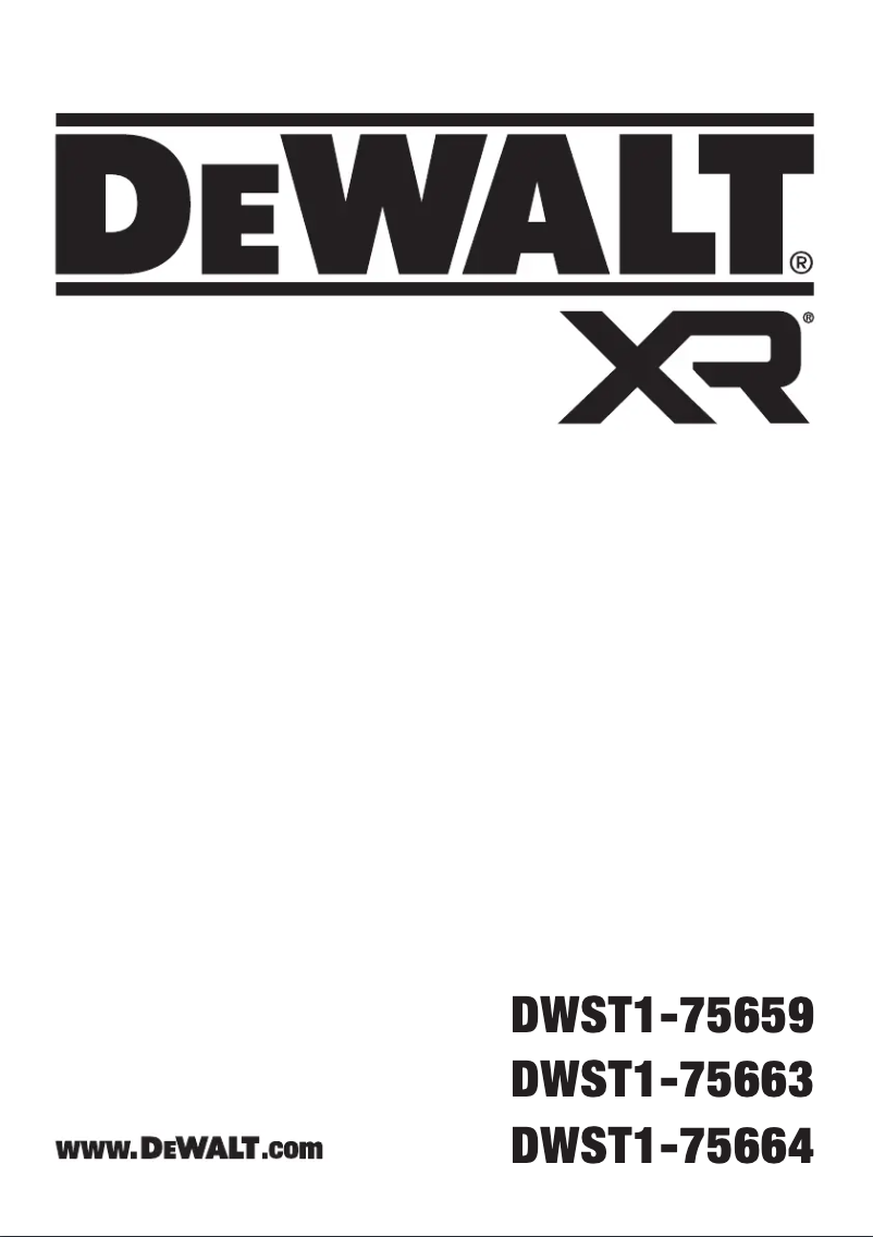 Page n°1 - Manuel utilisateur DeWalt DWST1-75659