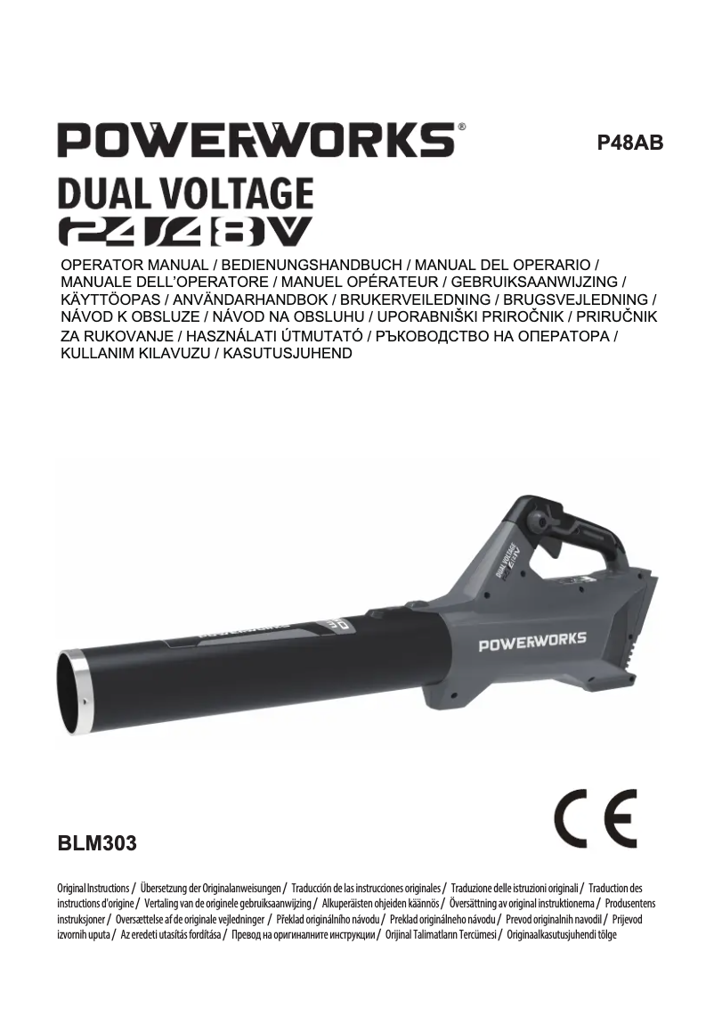 Page 1 of the manual User Manual Powerworks P48AB