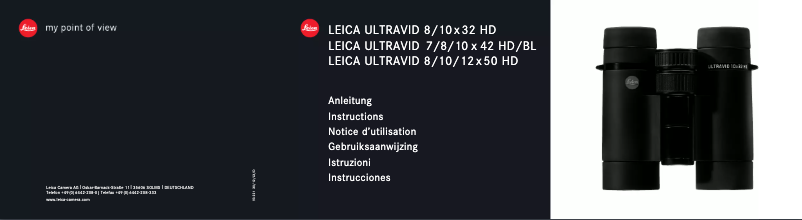 Image de la première page du manuel de l'appareil Ultravid 10x42 HD