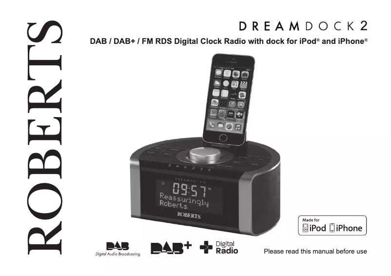 Page n°1 - Manuel utilisateur Roberts Dreamdock 2