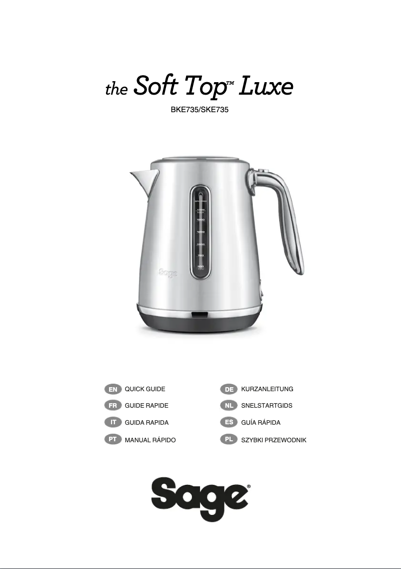 Image de la première page du manuel de l'appareil The Soft Top Luxe BKE735