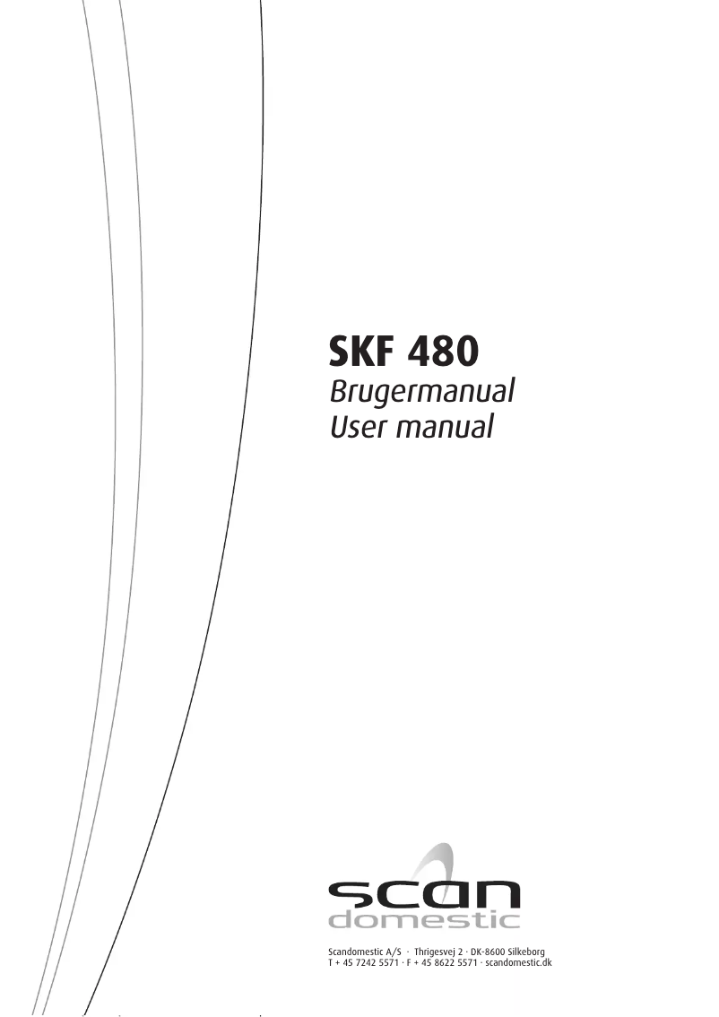 Image de la première page du manuel de l'appareil SKF 480
