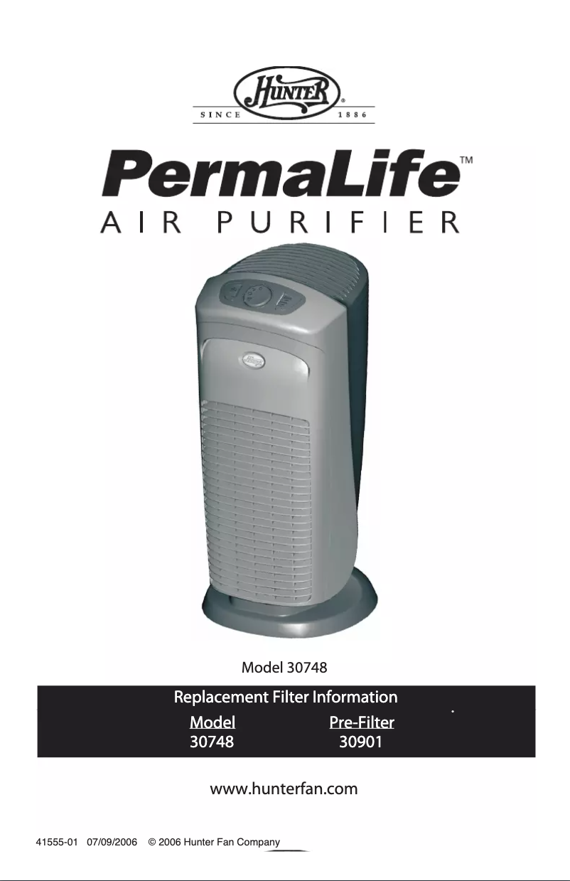 Page 1 de la notice Manuel utilisateur Hunter PermaLife