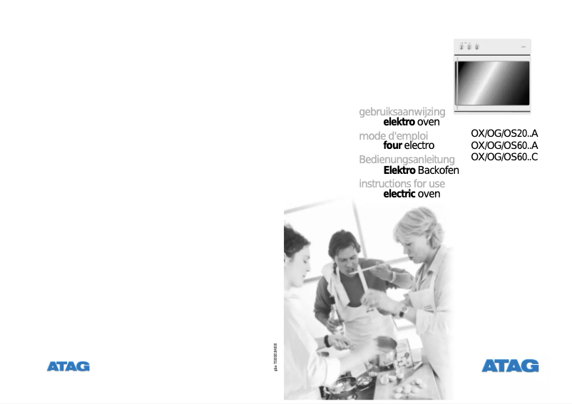 Page n°1 - Manuel utilisateur Atag OS6053AL