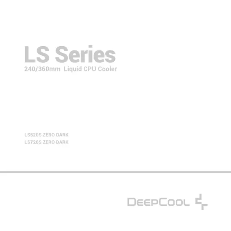 Page 1 de la notice Manuel utilisateur DeepCool LS720