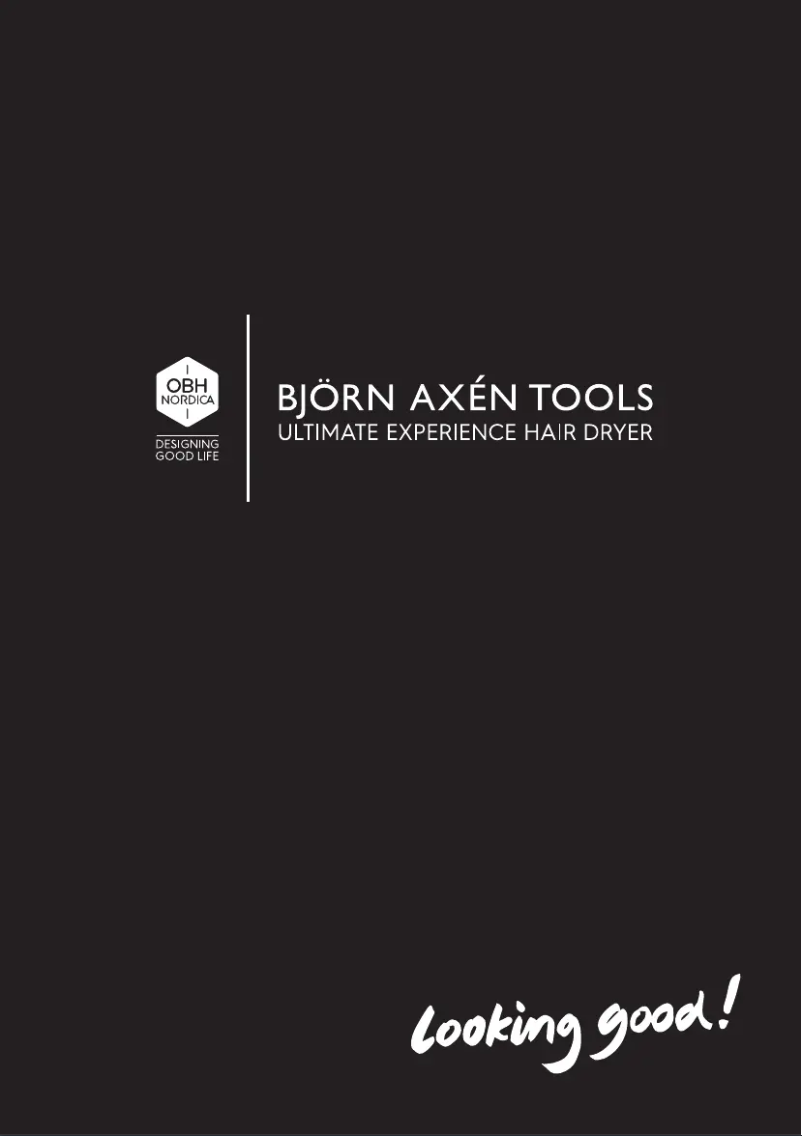 Page 1 de la notice Manuel utilisateur OBH Nordica Björn Axén Ultimate Experience NV9240N0