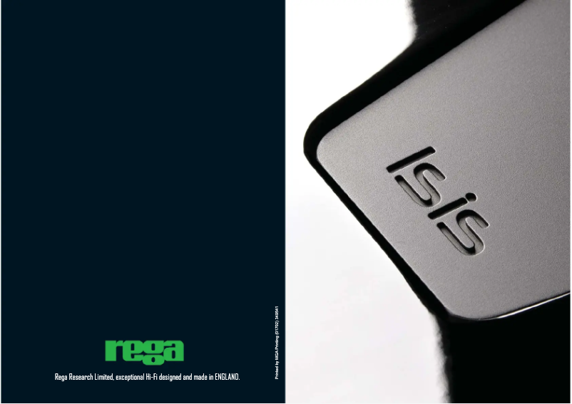 Página 1 del manual Manual de usuario Rega Isis