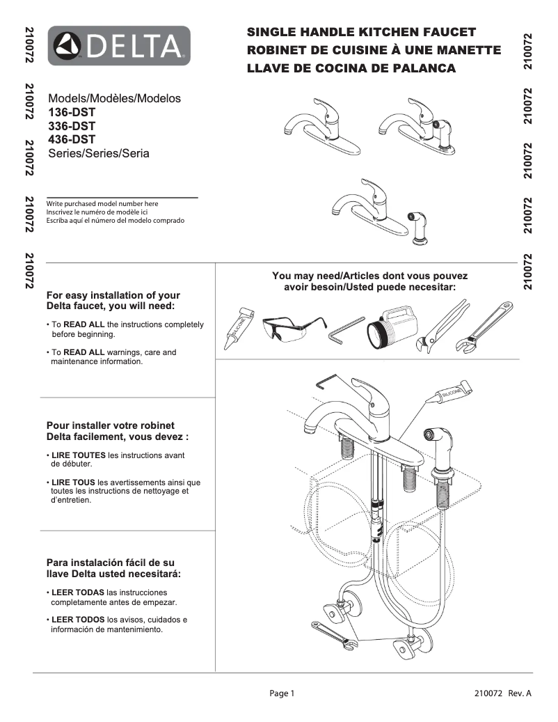 Image de la première page du manuel de l'appareil 336-TP-DST