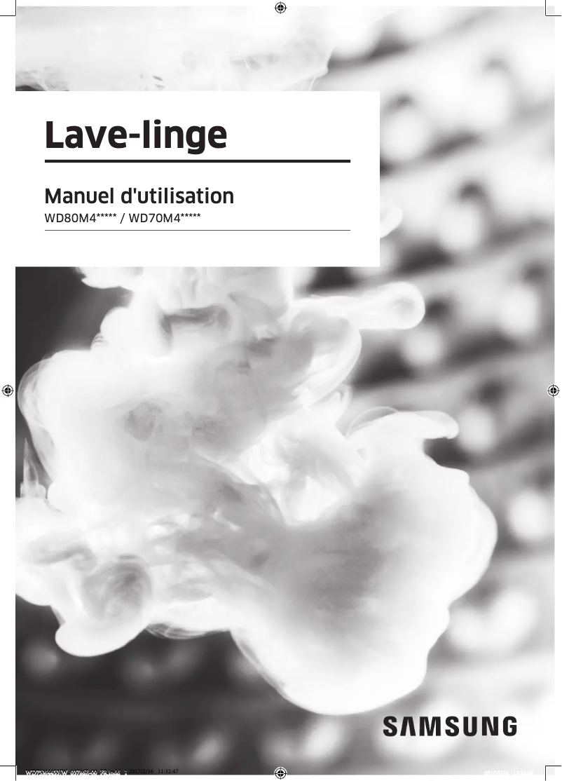 Page 1 de la notice Manuel utilisateur Samsung WD70M4453IW