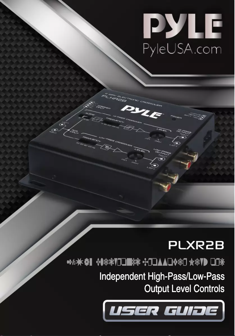 Page 1 de la notice Manuel utilisateur Pyle PLXR2B