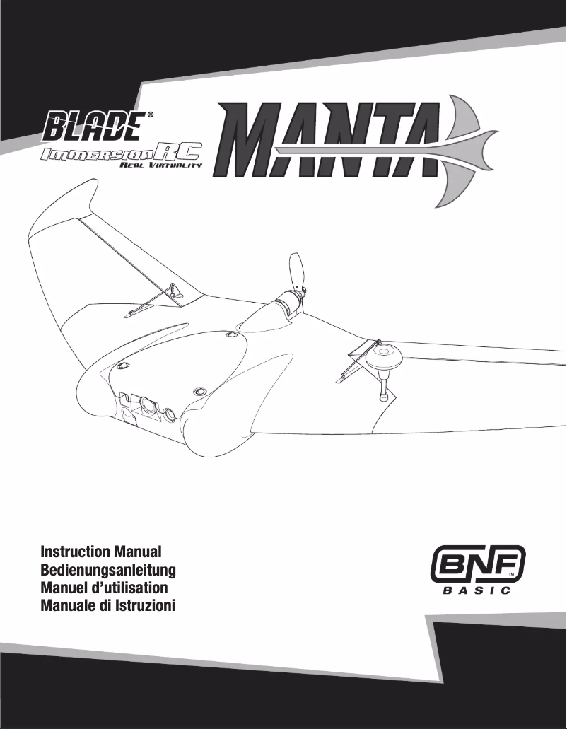 Image de la première page du manuel de l'appareil Manta