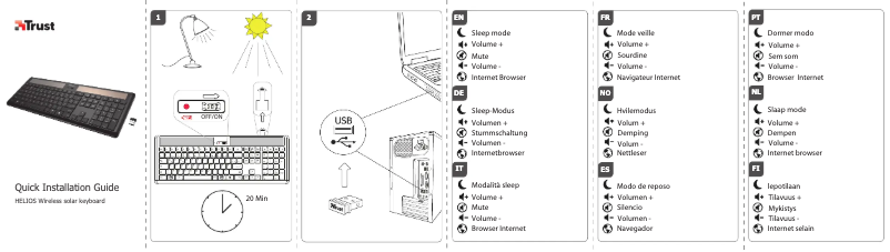 Image de la première page du manuel de l'appareil 18422 Helios Wireless Solar