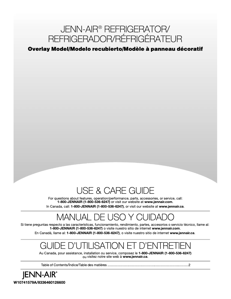 Image de la première page du manuel de l'appareil JUR24FRERS