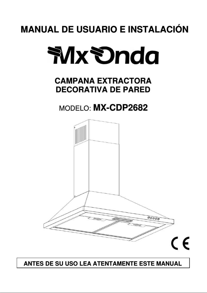 Image de la première page du manuel de l'appareil MX-CDP2682