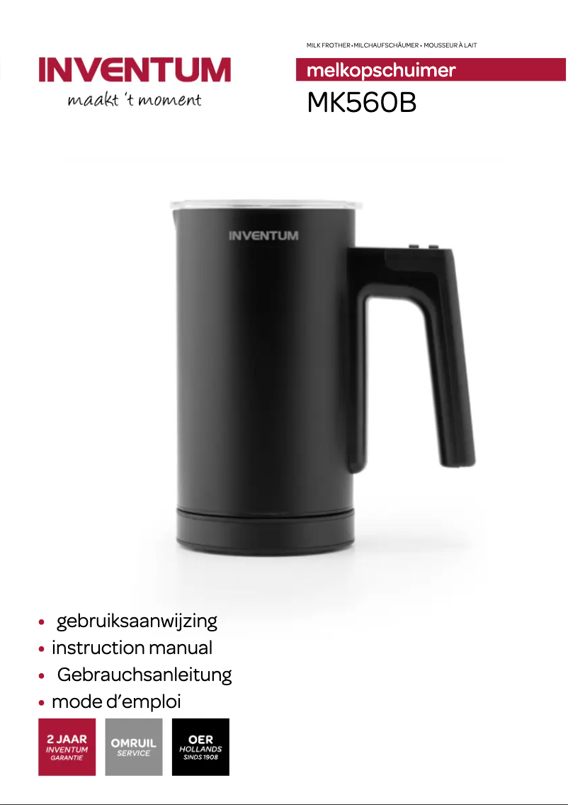 Page 1 de la notice Manuel utilisateur Inventum MK560B