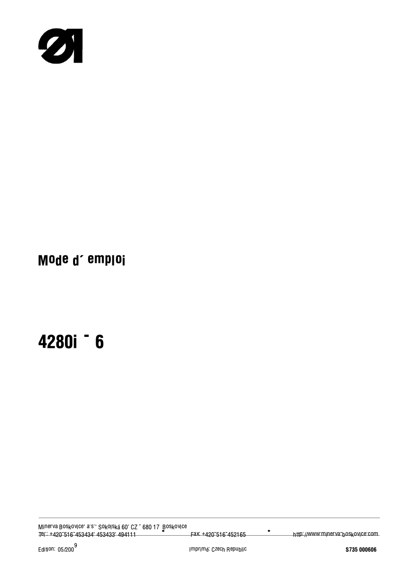 Page n°1 - Manuel utilisateur Dürkopp Adler 4280i