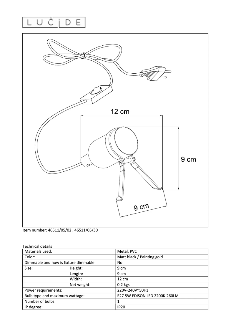 Página 1 del manual Manual de usuario Lucide Pukki