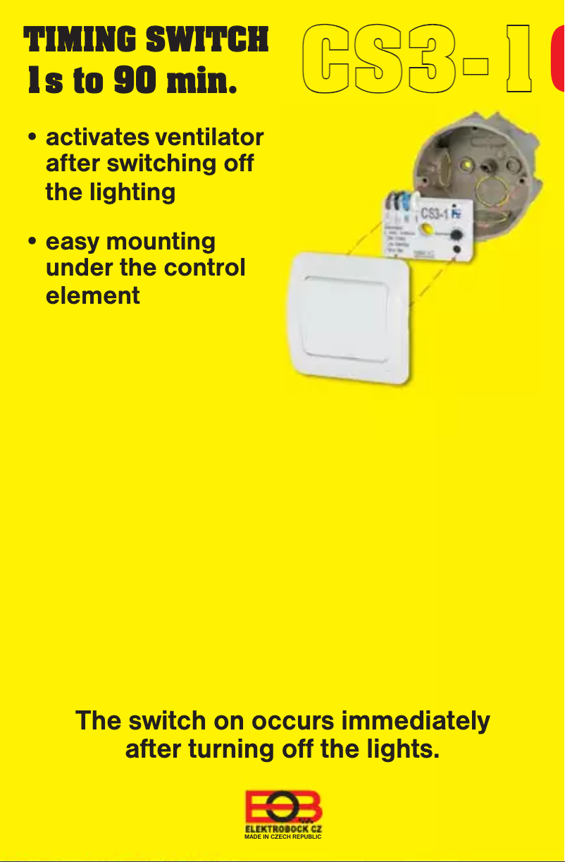 Page 1 de la notice Manuel utilisateur Elektrobock CS3-1