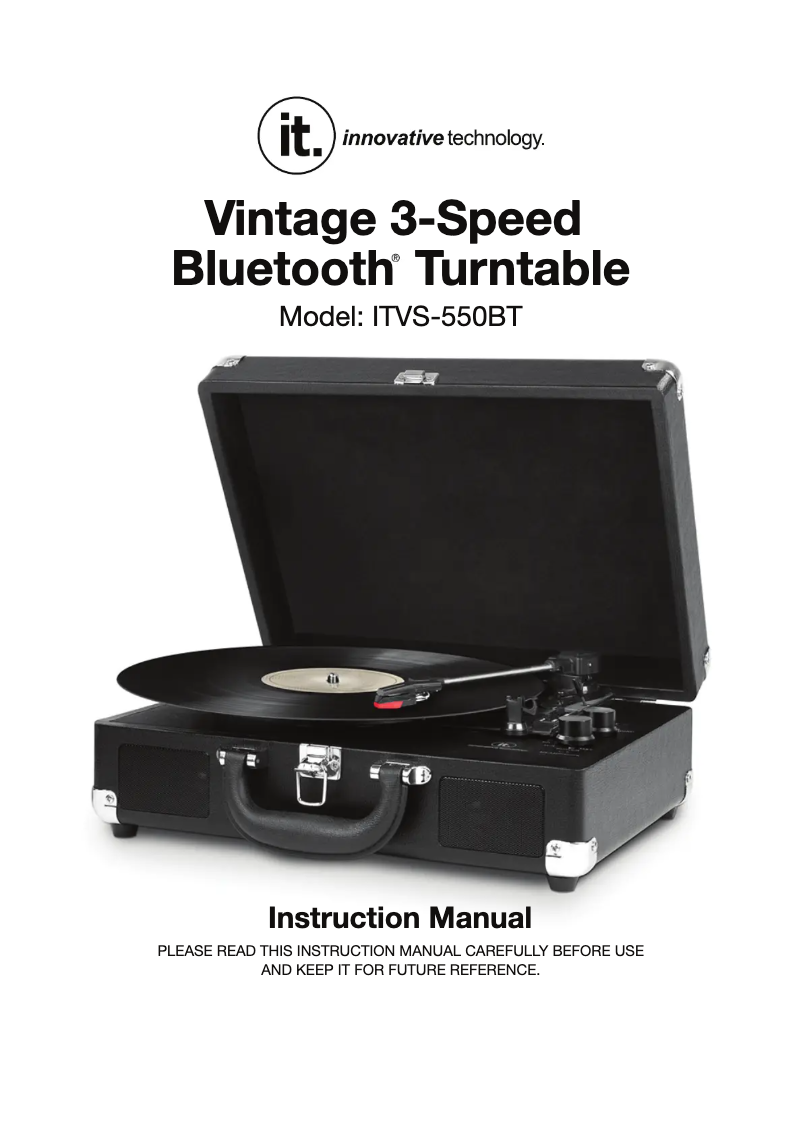 Image de la première page du manuel de l'appareil ITVS-550B