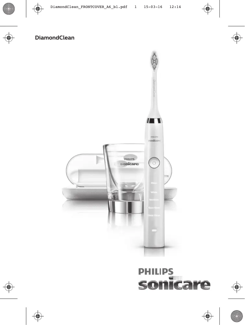 Page 1 de la notice Manuel utilisateur Philips Sonicare DiamondClean HX935