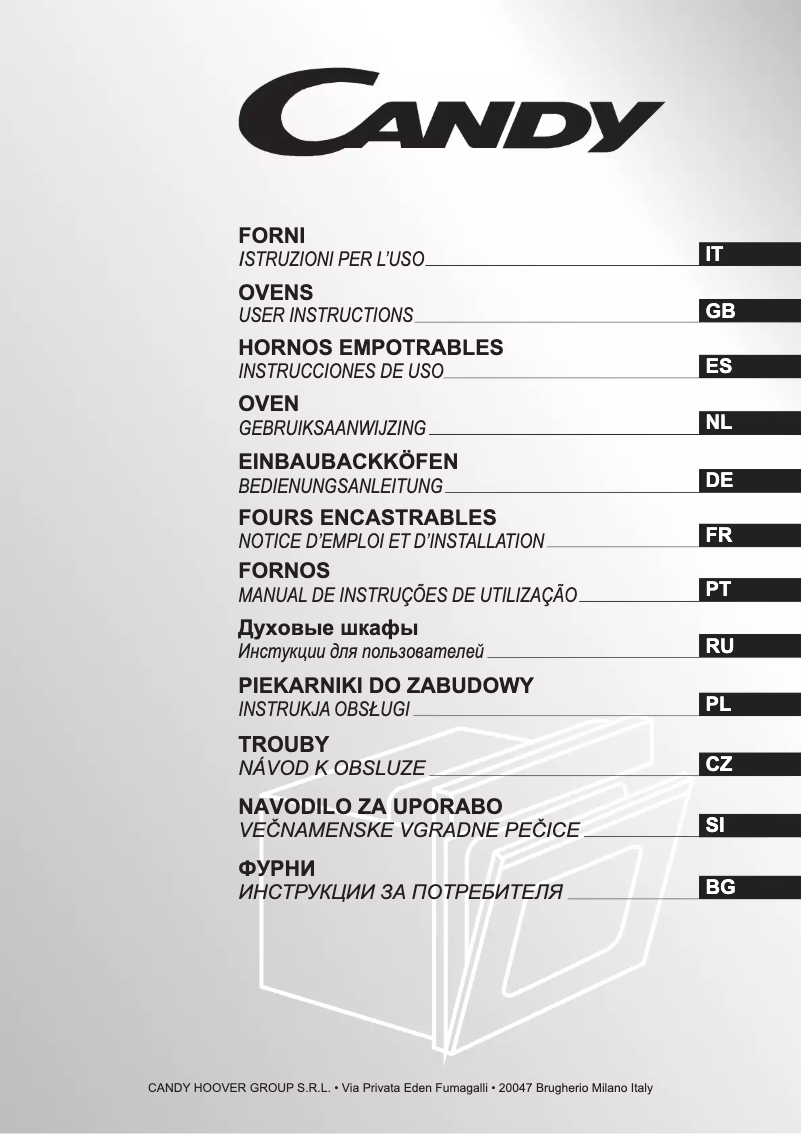 Page 1 de la notice Manuel utilisateur Candy FCS65 X