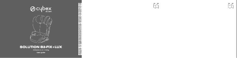 Page 1 de la notice Manuel utilisateur Cybex Solution B2-Fix + Lux