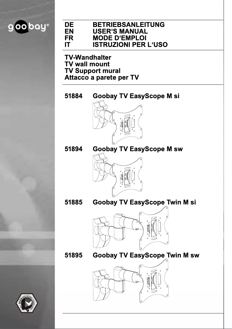 Image de la première page du manuel de l'appareil TV EasyScope Twin M