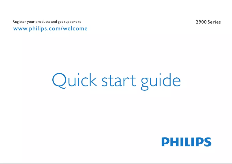 First page image of the manual for 42PFL2908S