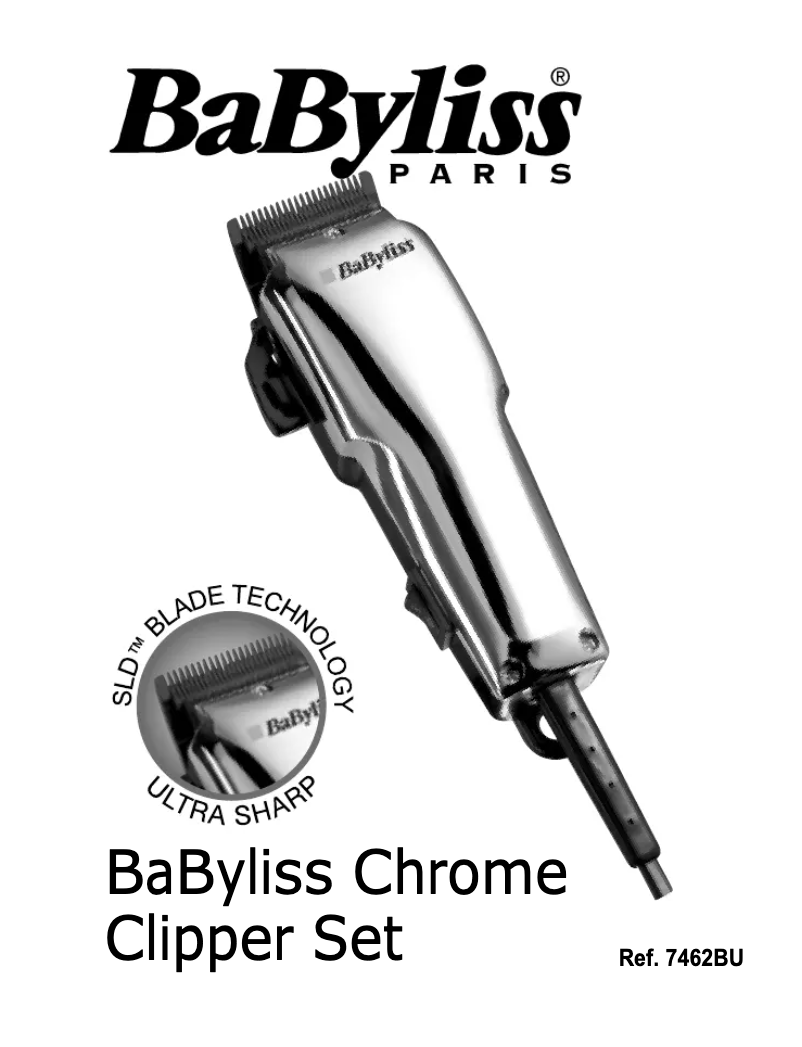 Página 1 del manual Manual de usuario BaByliss Chrome 7462BU