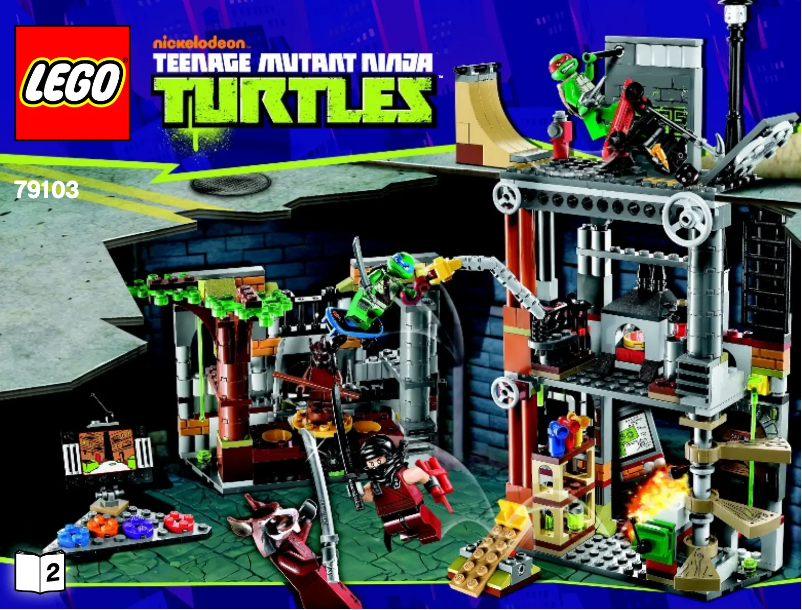 Page 1 de la notice Manuel utilisateur Lego Ninja Turtles 79103