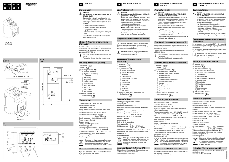 Page 1 de la notice Manuel utilisateur Schneider CCT15834