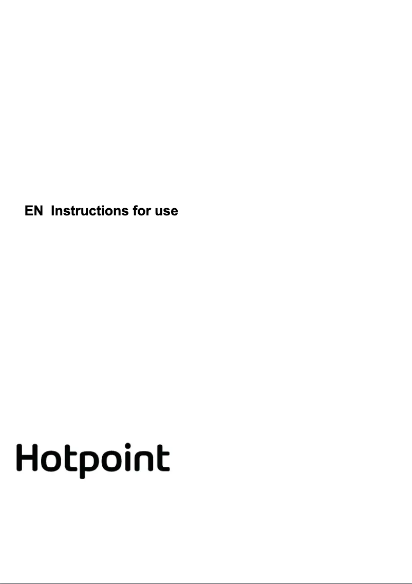 Page n°1 - Manuel utilisateur Hotpoint PHPN7.5FLMX