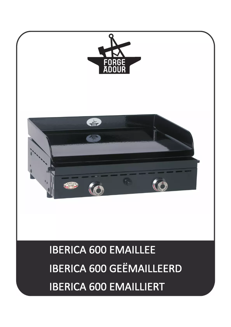 Page 1 de la notice Manuel utilisateur Forge Adour Iberica 600