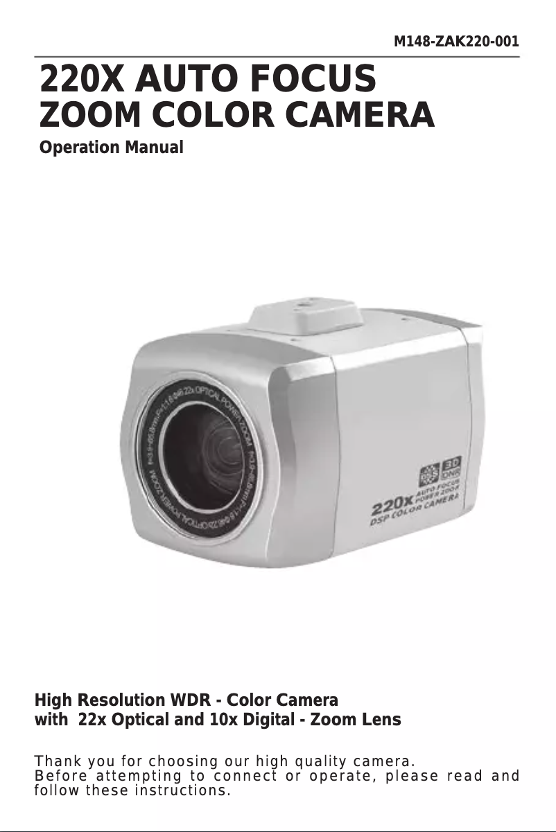 Page n°1 - Manuel utilisateur KT&C KPC-ZAK220NH