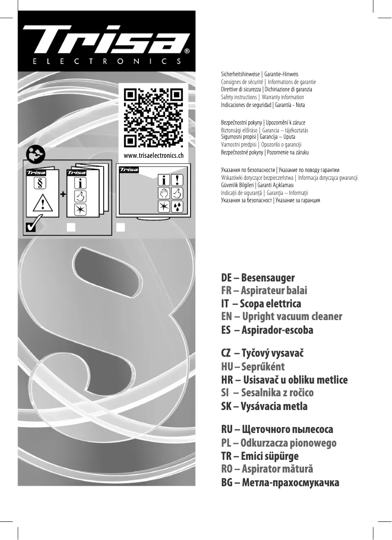 Image de la première page du manuel de l'appareil Quick Clean Professional T7843