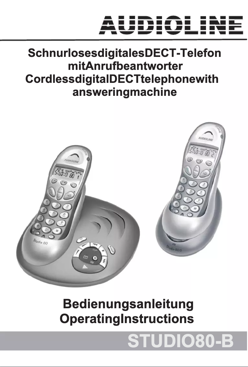 Página 1 del manual Manual de usuario Audioline Studio 80-B