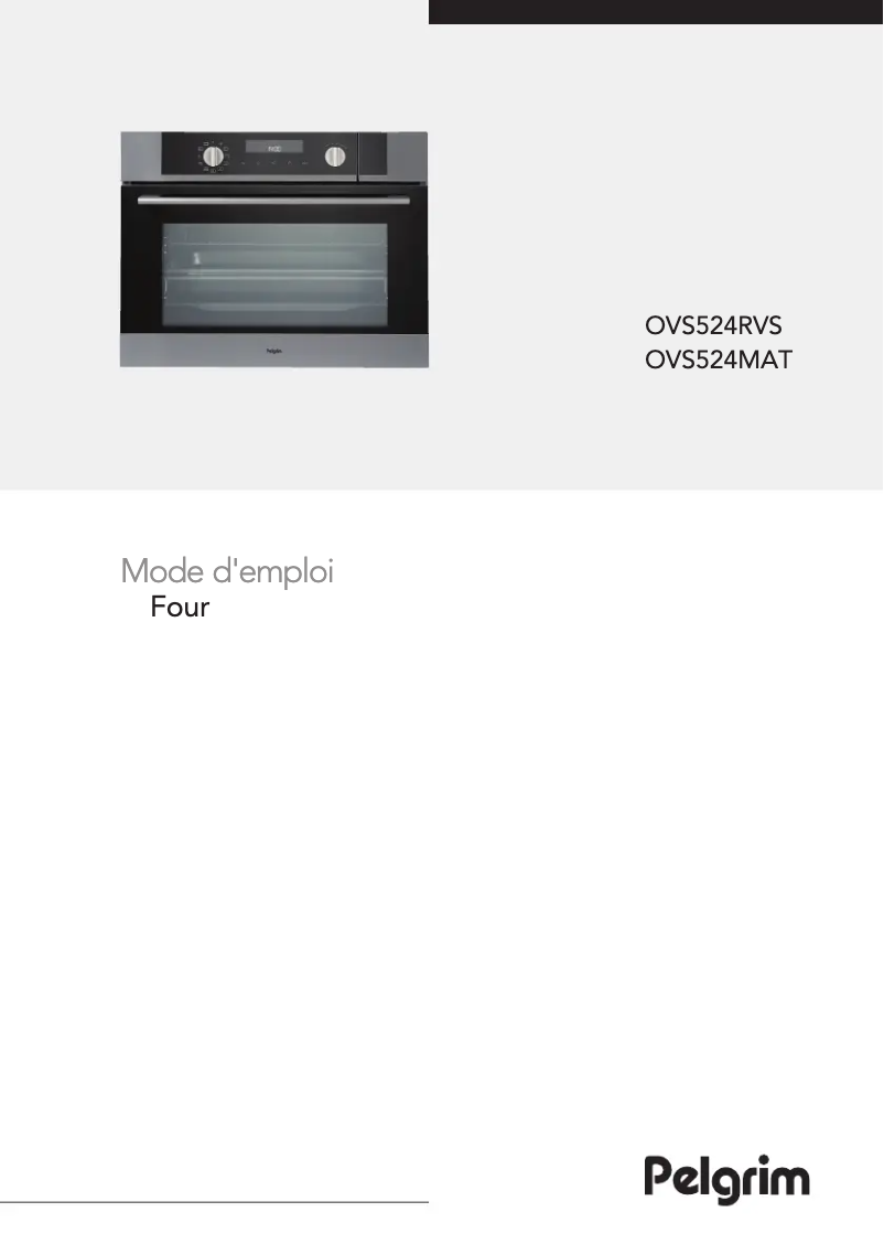 Image de la première page du manuel de l'appareil OVS524MAT